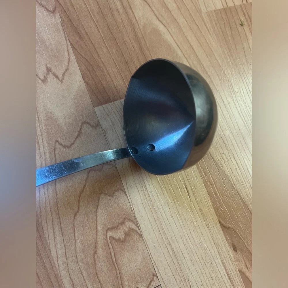 VINTAGE MAID OF HONOR‎ SOUP LADLE SPOON STAINLESS WHEAT PLASTIC HANDLE USA